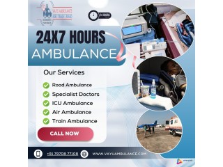 ICU Facility in Vayu Ambulance Services in Kankarbagh For Patients