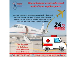 The Medical Crew Is Present 24/7 Onboard - Vayu Air Ambulance Services in Patna