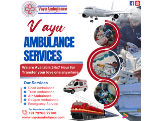 Vayu Ambulance Services in Ranchi - Avail Advanced ICU Facilities