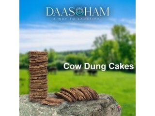 Cow dung cake for Durga Homa