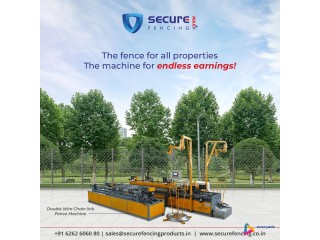 Buy Semi Automatic Chain Link Fence Machine India | Securefencing