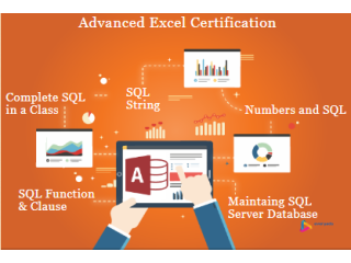 Best Advanced Excel Training Course in Delhi, Janakpuri, Free VBA, SQL, MS Power BI Classes, Free Demo, 100% Job Guarantee