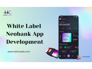 Launch a White Label Neobank and Own Digital Banking With Hashcodex