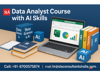 Join Practical Data Analyst Course in Delhi with Excel, SQL, Power BI, Tableau, Alteryx, R & AI ChatGPT Training by SLA Consultants India