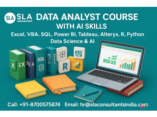 Data Analyst Course in New Delhi, with Job Support |  Recalibrate Job with AI Skills in 2026, by SLA Consultants India,