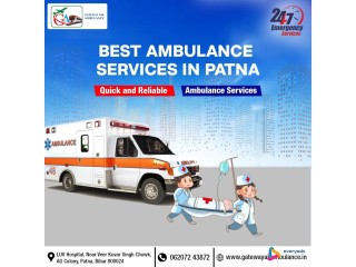 Use the Non Complicated ICU Air Ambulance Service in Patna via Gateway