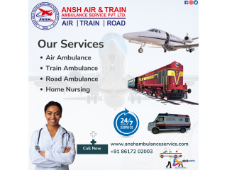 Ansh Train Ambulance Service in Guwahati with Professional and Experienced Medical Crew