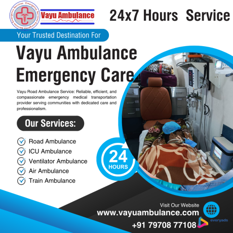 vayu-road-ambulance-services-in-kankarbagh-with-well-experienced-and-professionals-medical-crew-big-0